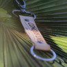 Llavero de cuero rectangular personalizable