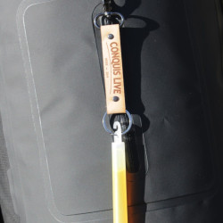 Llavero de cuero rectangular personalizable
