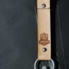 Llavero de cuero rectangular personalizable